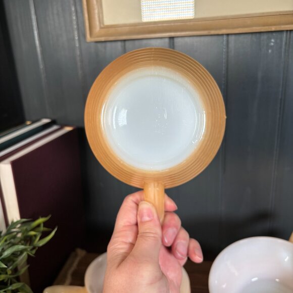 Vintage Anchor Hocking Fire King Peach Lustre Soup Bowls Set of 6 Oven Ware - Picture 6 of 16